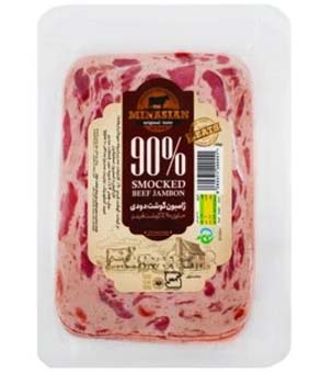 ژامبون گوشت دودی میناسیان 90%